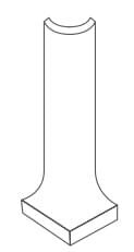 Спецелемент Cove Base Ang. Est. Cotone 2.5x10 Matt CE.SI