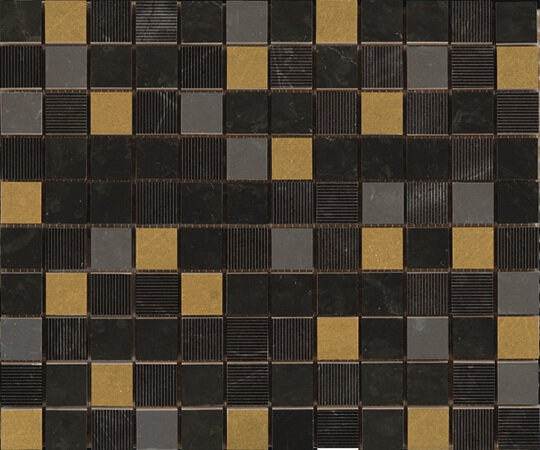 Мозаїка (25x30) PRYM02 Mosaico royal nero/Gold  - Royal з колекції Royal Paul