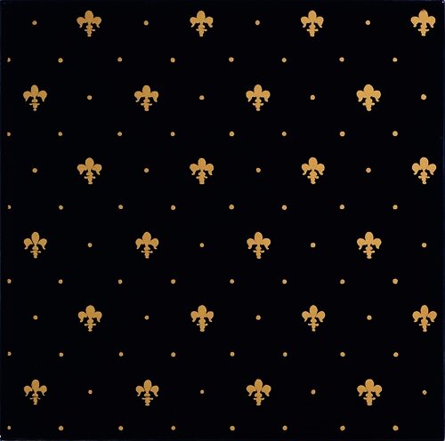 Плитка (20x20) Gll03-11 Giglio Oro Su Blu - Grand Elegance Gold з колекції Grand Elegance Gold Petracers