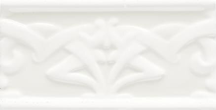 Бордюр Liberty Bianco Craquele 6.5x13 Essenze Ceramiche Grazia з колекції Essenze Ceramiche Grazia