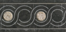 Бордюр (10x20) 045Lc85 P. D. Sole Torc. Sab. Marmo Nero - Pietre Del Sole