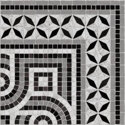 Декор Cantonera Paxos Negro 43.5x43.5 Via Appia Vives
