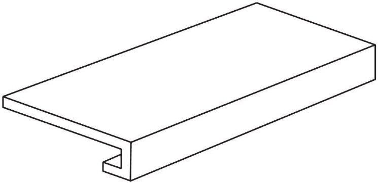 Сходинка (33x60) BACKGROUND GRADONE COSTA RETTA BOCCIARDATO FUMO - Background з колекції Background Mo.da Сходинка (33x60) BACKGROUND GRADONE COSTA RETTA BOCCIARDATO FUMO - Background з колекції Background Mo.da