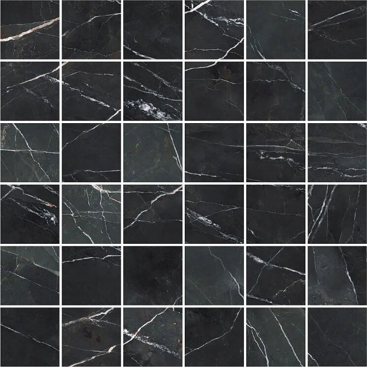 Мозаїка Calacatta Black Mosaico Lap - 30x30 CH033ML Charm Experience з колекції Charm Experience Impronta
