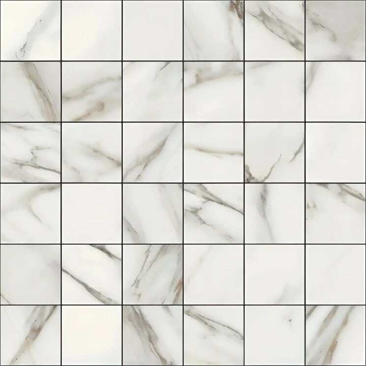 Мозаїка 30x30 VSN115 Mosaic Calacatta Brown Cotto Petrus Vision з колекції Vision Cotto Petrus