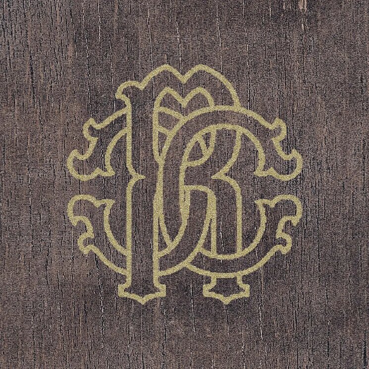 20x20 0502106 Wood Logo Dark Roberto Cavalli The Wild Spirit з колекції The Wild Spirit Roberto Cavalli