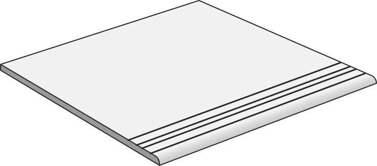 Сходинка Stairstep Pure Travertine Grey Matt ret - 59.2x59.2  Pure Travertine з колекції Pure Travertine Aleluia