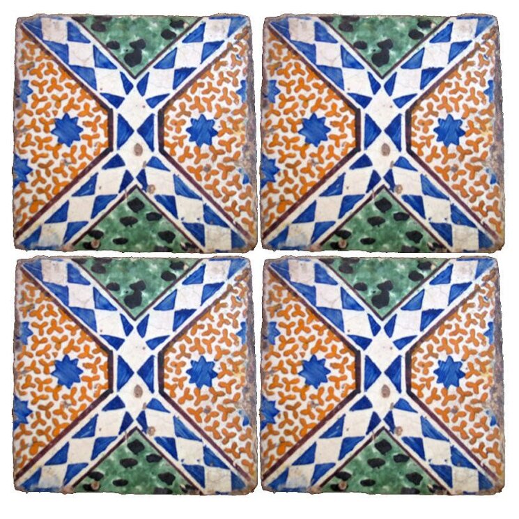 Декор (20x20) Piastrelle Maioliche Repro 068/C - Maioliche Repro з колекції Maioliche Repro Scianna