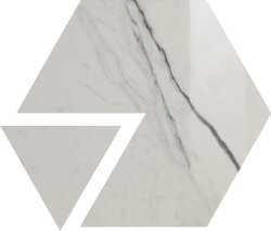 Декор (50x43.2) Ett.+Tria. L25 Statuario White Sat 5Pl - Slimtech Nest