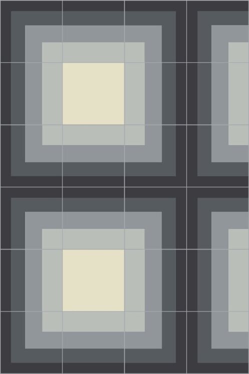 Плитка (20x20) Rockwell Maze Charcoal - Rockwell з колекції Rockwell Bisazza