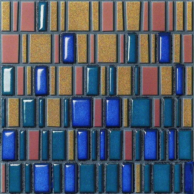 Мозаїка (30x30) 231226 Mediumgoldbluesurete - Le Murrine з колекції Le Murrine Settecento