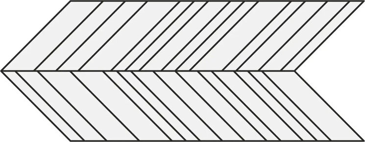 Плитка Cortina Arrows Cognac - 24x50 J92379 Cortina з колекції Cortina Rondine