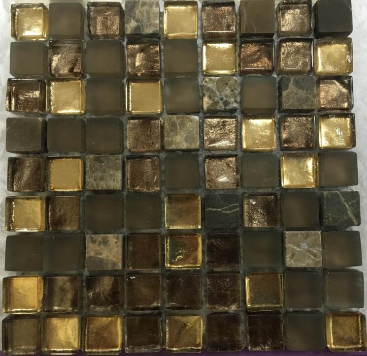 Мозаїка Treasures Bronze Emperador 30.1x30.1 Mosaics LAntic Colonial з колекції Mosaics LAntic Colonial Мозаїка Treasures Bronze Emperador 30.1x30.1 Mosaics LAntic Colonial з колекції Mosaics LAntic Colonial