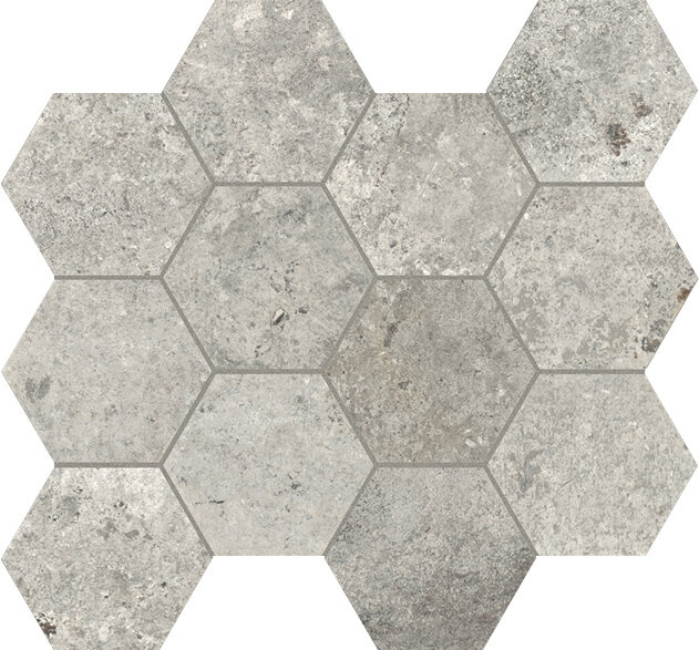 Мозаїка 30x34 Cinder Hexagon - Debris - 8040 з колекції Debris Unicom Starker Мозаїка 30x34 Cinder Hexagon - Debris - 8040 з колекції Debris Unicom Starker