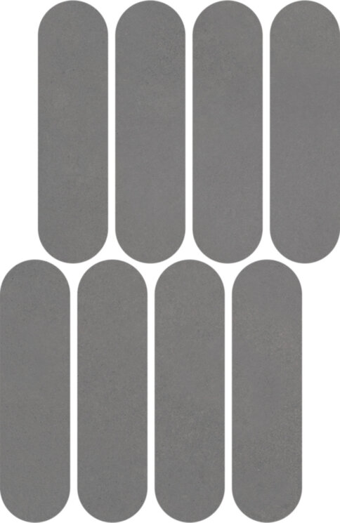 Мозаїка 19,5x37 Nuances Antracite Mos. Ovale - Nuances - NU03MOV з колекції Nuances Impronta