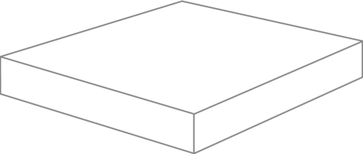 Кутова сходинка 33x33 Ang. Cr Calacatta Lap. Old - Bianco d'Italia - 1A8S1P з колекції Bianco d'Italia Provenza