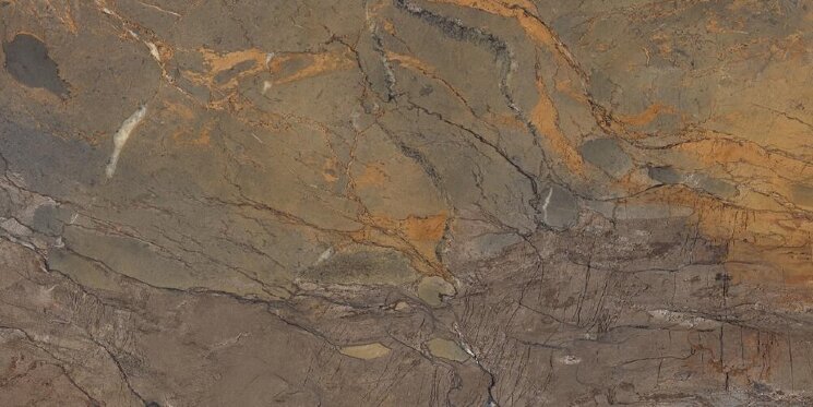 Плитка Fossil Brown Malevic Lappato 59x118.2 Tele Di Marmo Reloaded Emil Ceramica з колекції Tele Di Marmo Reloaded Emil Ceramica