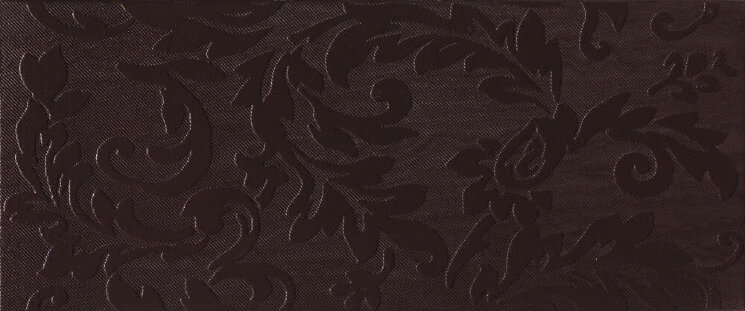Плитка (25x60) ST060SF Silk Brown Flowers - Silk & Twill з колекції Silk & Twill Ascot