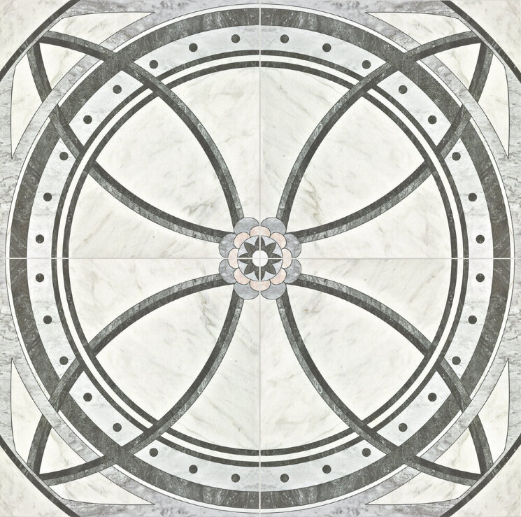 Декор (59.5x59.5) 7682685 Decor calacatta rosone lapp rett - Maxima з колекції Maxima Saime