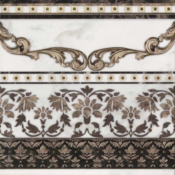 Бордюр Cenefa Rosette 41x41 Calacatta Undefasa з колекції Calacatta Undefasa