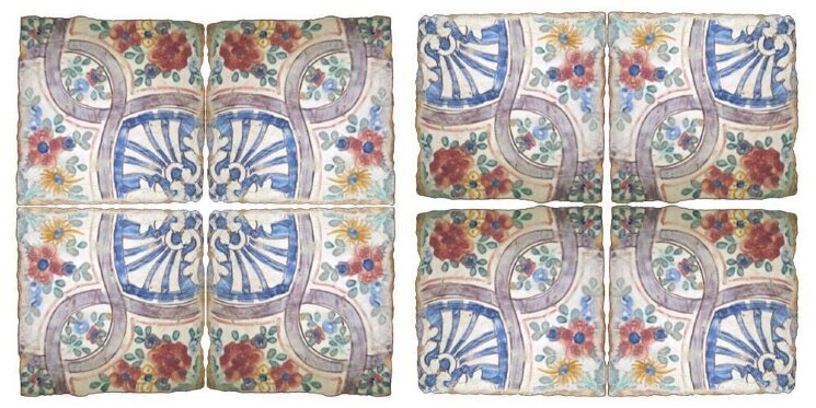 Декор (15x15) Piastrelle Maioliche Repro 046/B - Maioliche Repro з колекції Maioliche Repro Scianna