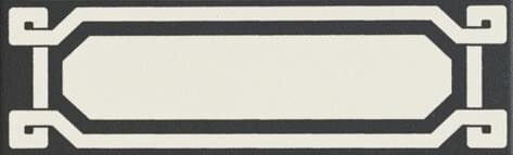 Бордюр Listello Black Dover 6x20 Old England Ceramiche Grazia з колекції Old England Ceramiche Grazia