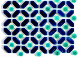 Мозаїка (23x30.7) H01A Foglio Agadir (oceano/turchese) - Decors