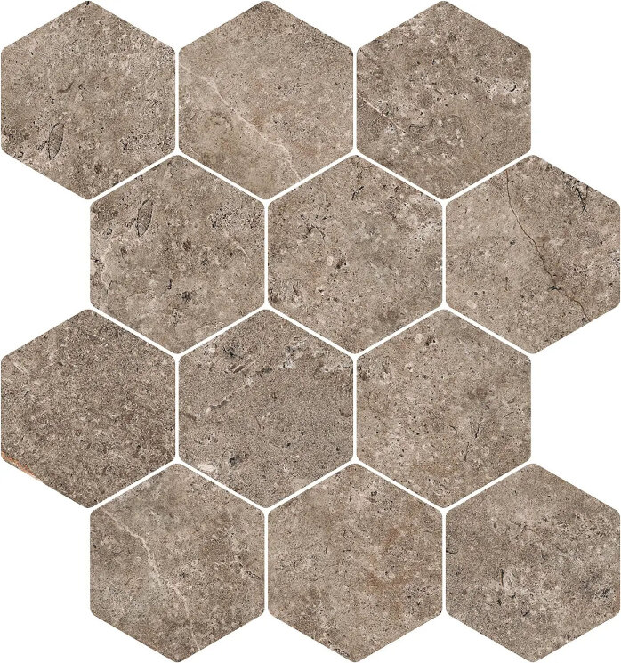 Мозаїка Lst Esagona Circle Earth - 30x34 LST667N Landstone з колекції Landstone NovaBell