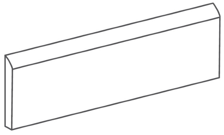 Плінтус (6.5x26.6) GVS501M Bullnose Lineare Genesi Bianco M - Genesi26 з колекції Genesi26 Quintessenza