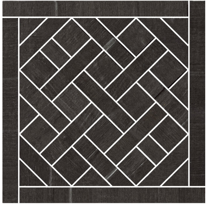 Мозаїка (20x20) 57382 Barr.mos.carre Noir Mosaico - Barrique з колекції Barrique Cerdomus