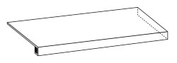 Кутова сходинка (33x61.5) CSAADNFI61 Gr. A.61Dx Nat. Fire - Native