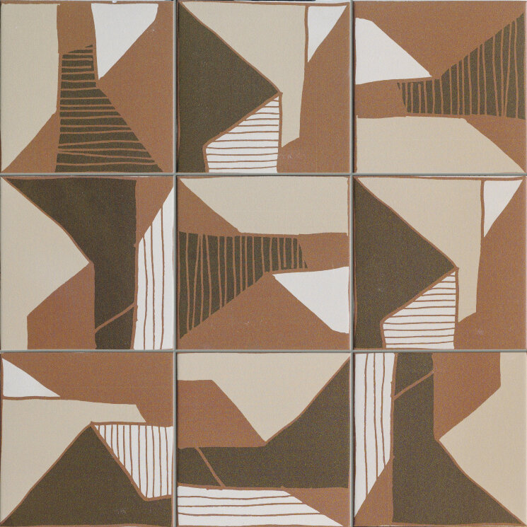 Плитка 15x15 Acqua Browns Decor - Genesi - SAGEQ0615MIX з колекції Genesi Sartoria