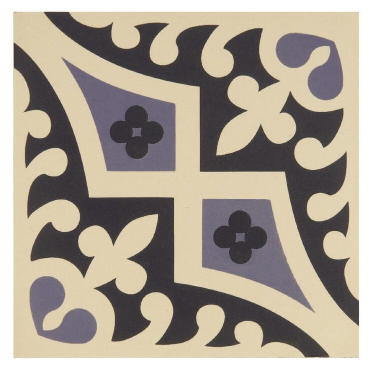 Декор Romanesque Indigo And Dark Blue On White 15.1x15.1 Odyssey Original Style з колекції Odyssey Original Style
