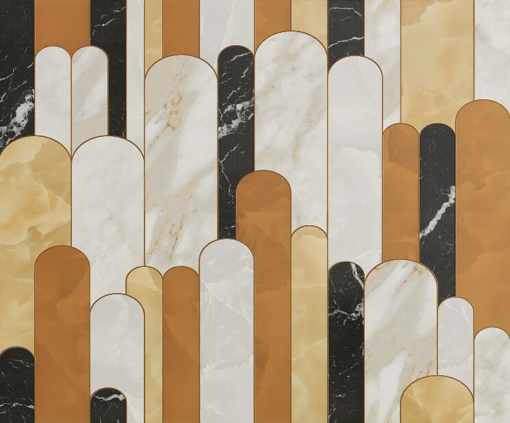 Мозаїка 100x120 fQMV RomaG.50X120Archs Inserto Mix2 FAP Roma Gold з колекції Roma Gold FAP