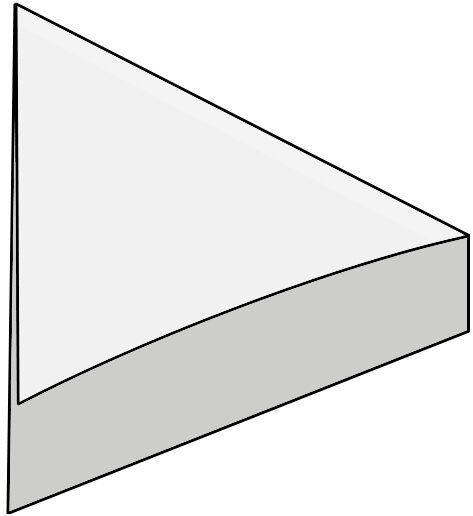 L-елемент (1.57x1.53) mezza tesera (nero lucido) - Rhumbus з колекції Rhumbus Petracers