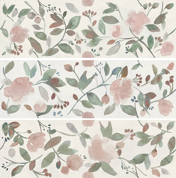 Плитка Now Decoro Waterflower Bianco - 25x76 R9NA Now з колекції Now Ragno