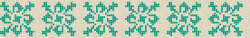 Мозаїка 2,5x2,5 Balearic Flower Border Glossy-Mediterranean Sea