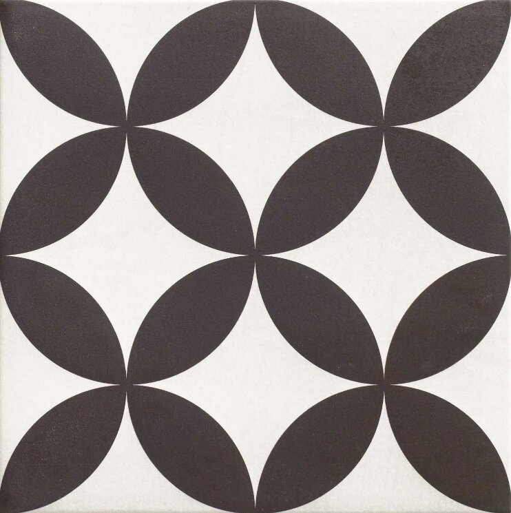 Плитка 33x33 HANOI CIRCLE BLACK Realonda Hanoi з колекції Hanoi Realonda