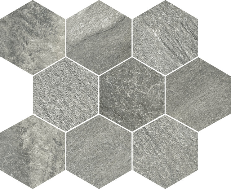 Мозаїка 30x30 Tribeca Mosaico Esagona Grey - Tribeca з колекції Tribeca Tuscania