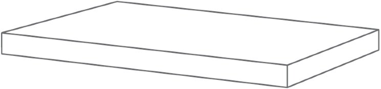 Сходинка (33x120) AC3M0RS Ang. Sx. Cr.001White T. L - Millelegni з колекції Millelegni Emilceramica