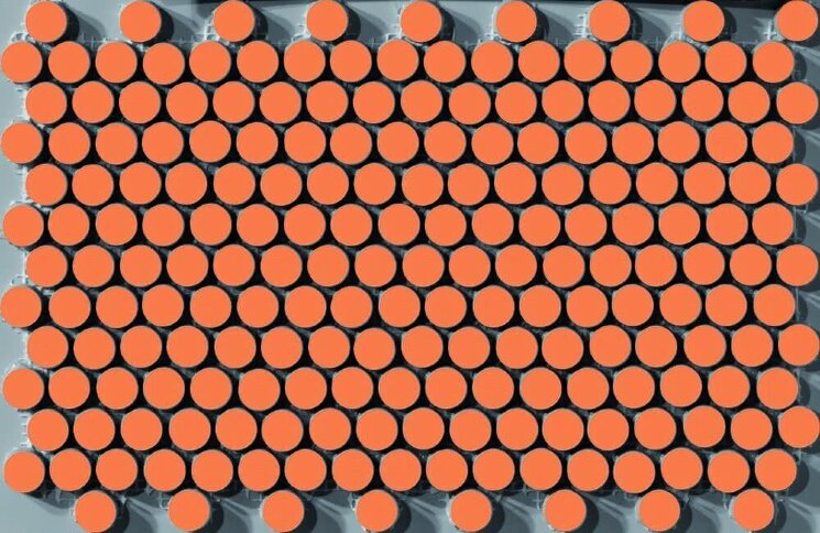 Мозаїка (35.5x22) 76559- Small(Diam.2)Orangesurete - Smarties з колекції Smarties Settecento