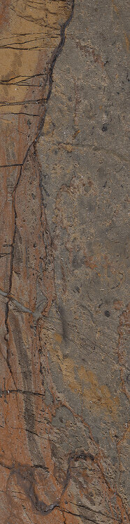 Плитка 7,5x30 Fossil Brown Malevic Nat. Rett - Tele di Marmo Reloaded - E0F4 з колекції Tele di Marmo Reloaded Emilceramica