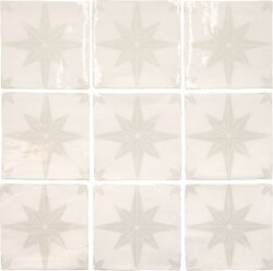 Плитка 13x13 Carmo White-Fado-A037553
