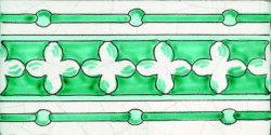 Бордюр (15x30) Fiamme Greche - Cotto Salernitano