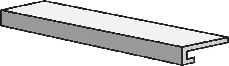 Сходинка 33x120 CSAGLOGR12 Gr.120London Grey Sant'Agostino Unionstone з колекції Unionstone Sant'Agostino