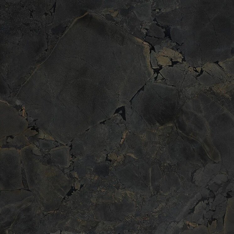 Плитка 120x120 JURASSIC BLACK POLISHED LUX RECT. ITT Ceramic Jurassic з колекції Jurassic ITT Ceramic