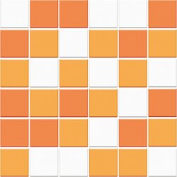 Мозаїка (30x30) M TR 02 Tr ghiaccio-33+Tr papaya-33+Tr mandarino-33 - Trasparenze Mix