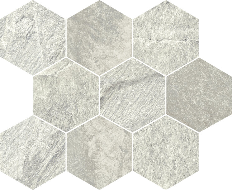 Мозаїка 30x30 Tribeca Mosaico Esagona White - Tribeca з колекції Tribeca Tuscania