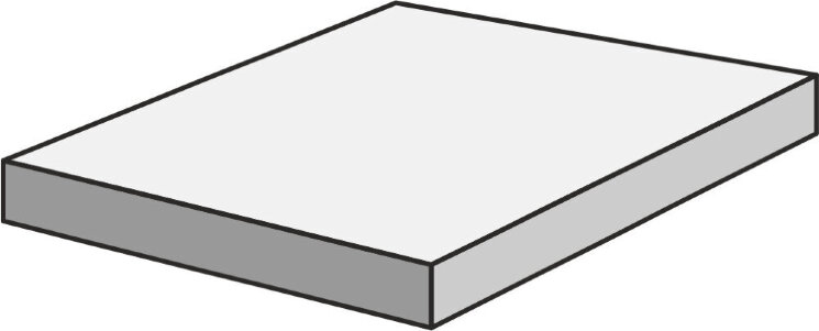 Кутова сходинка (33x33) Shade Ghiaccio Ang. Gradone Assemblato 3x nat - Shade з колекції Shade Pastorelli