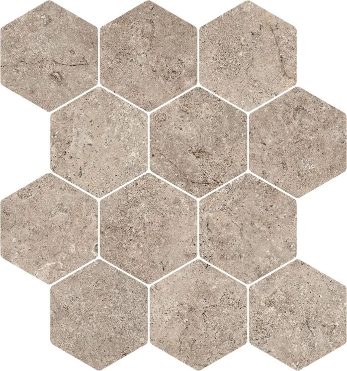 Мозаїка Lst Esagona Circle Taupe - 30x34 LST557N Landstone з колекції Landstone NovaBell